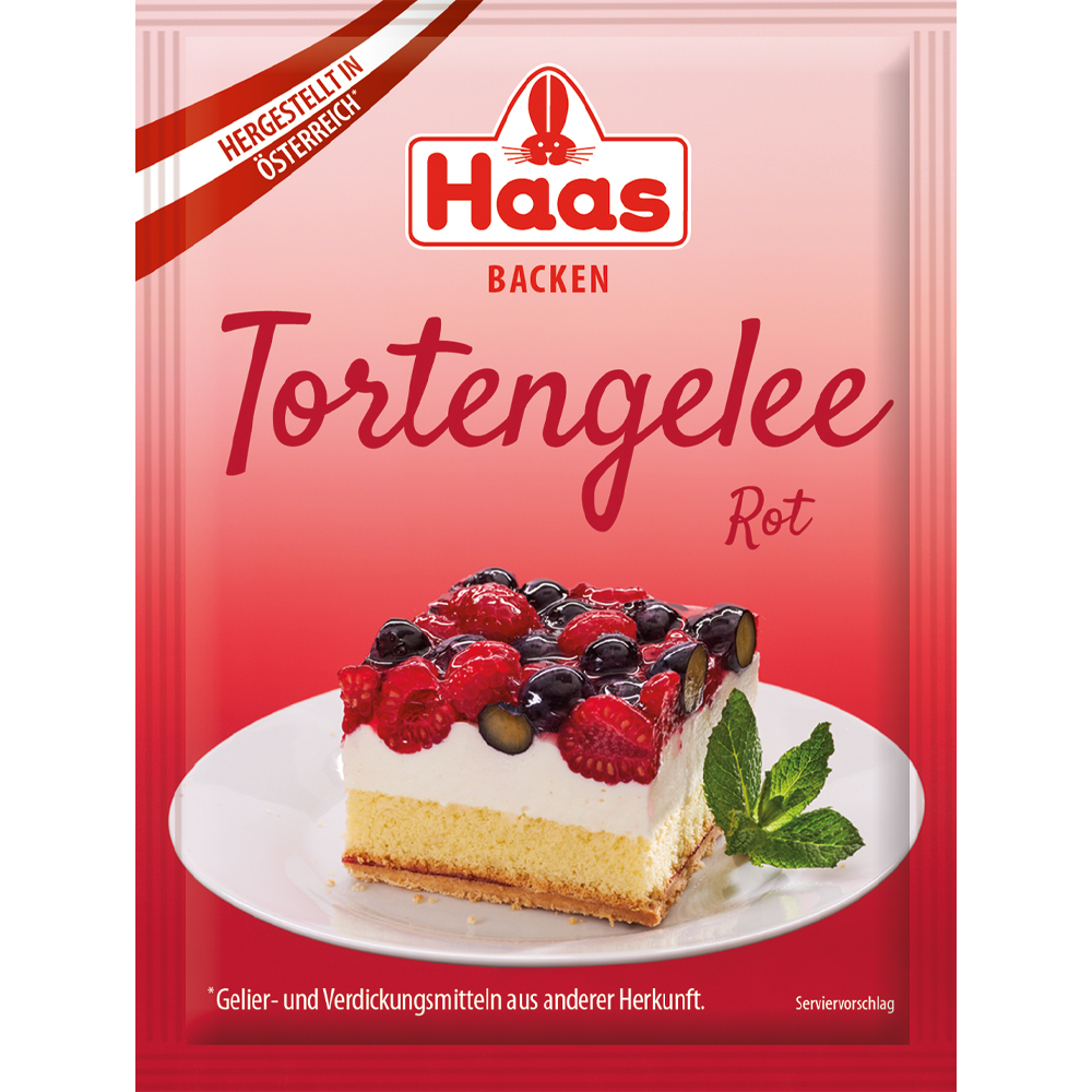 Tortengelee Rot 3 x 11 g Sachet
